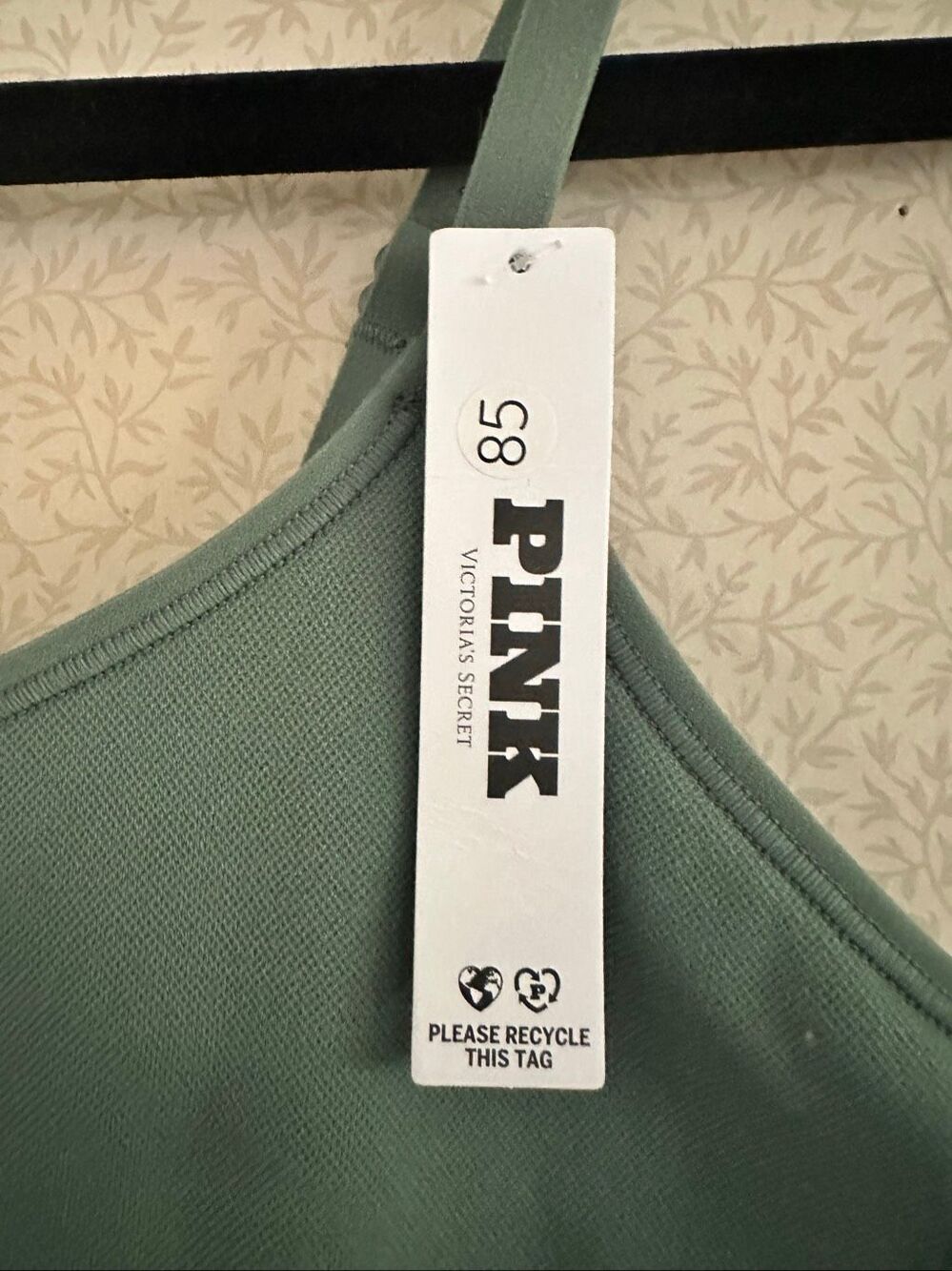 NWT Pink by Victoria’s Secret seamless workout onesie in sage green - Picture 9 of 12